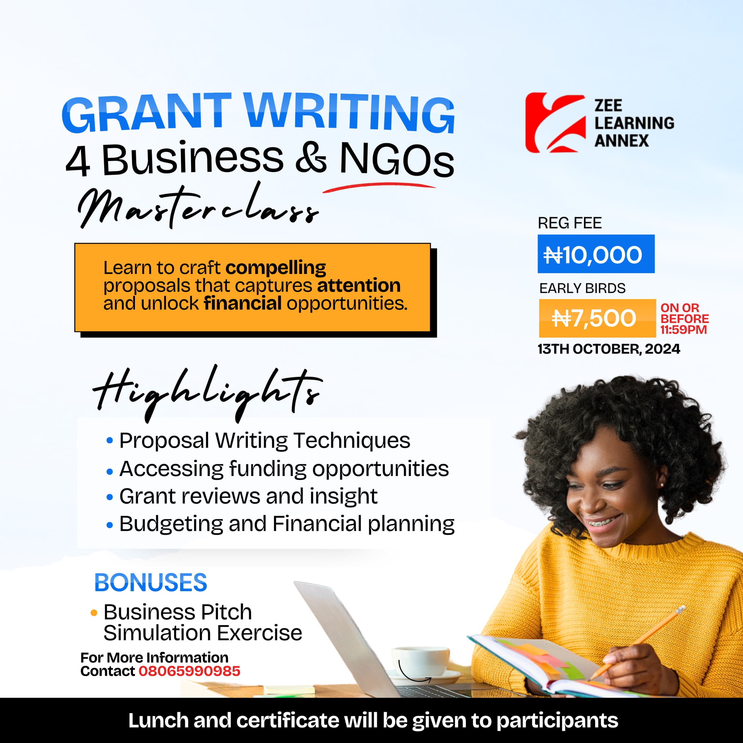 Grant Writing Masterclass - Zee Learning Annex